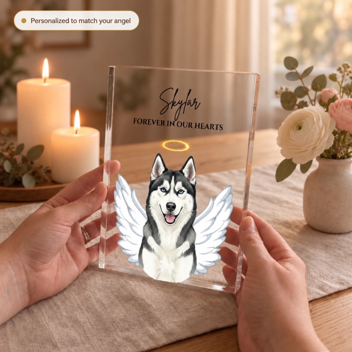 Custom Pet Memorial Acrylic Block