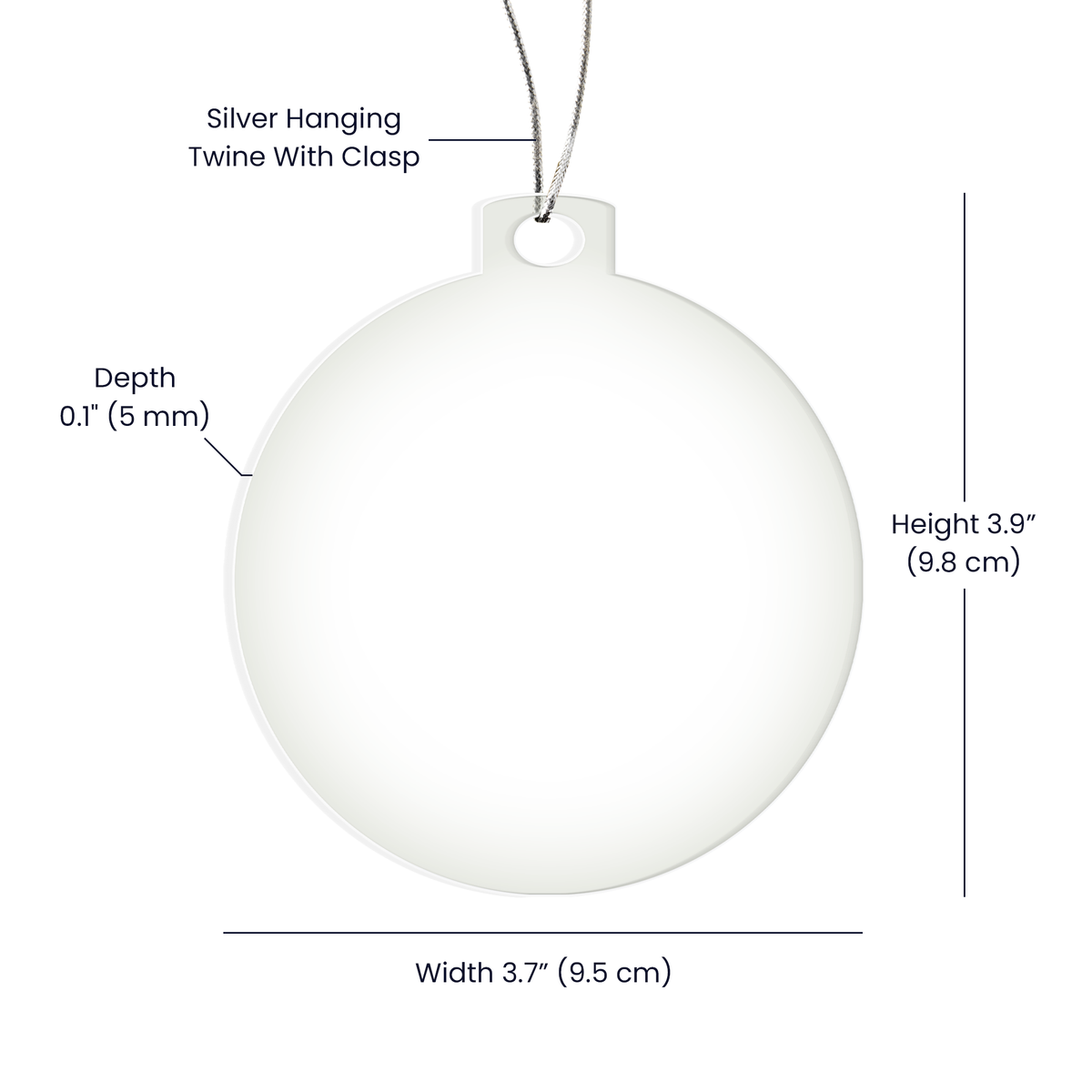 Acrylic Bulb Ornament