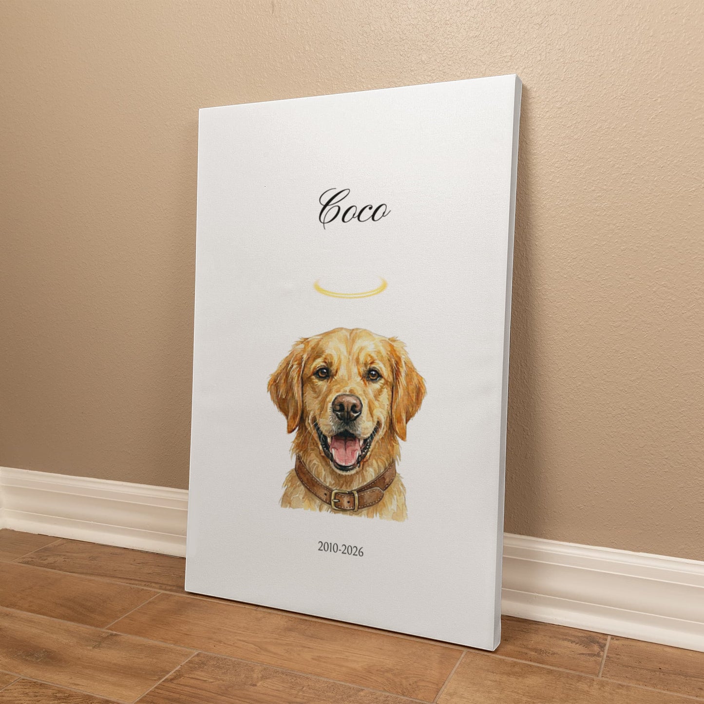 "Forever Loved" Watercolor Pet Memorial – Gallery Wrapped Canvas