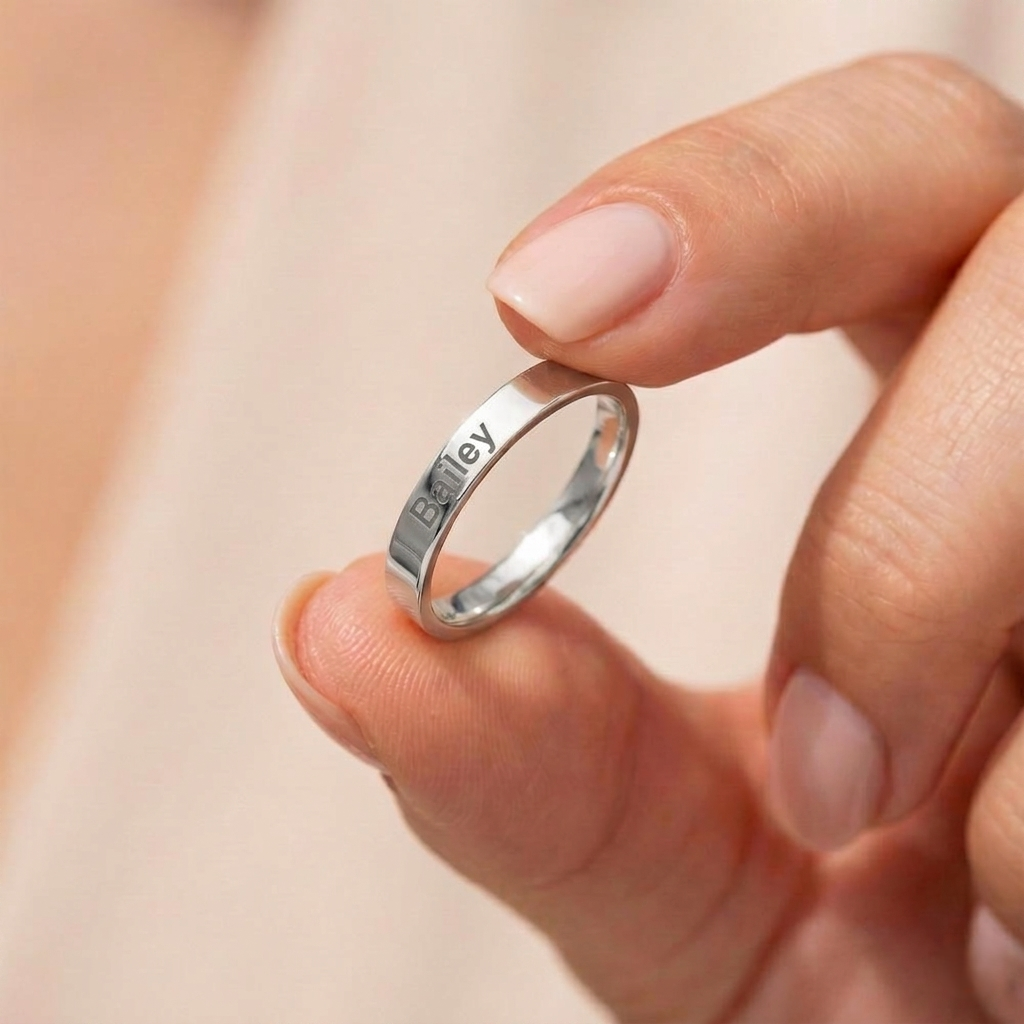 Pet Memorial Engraved Rings