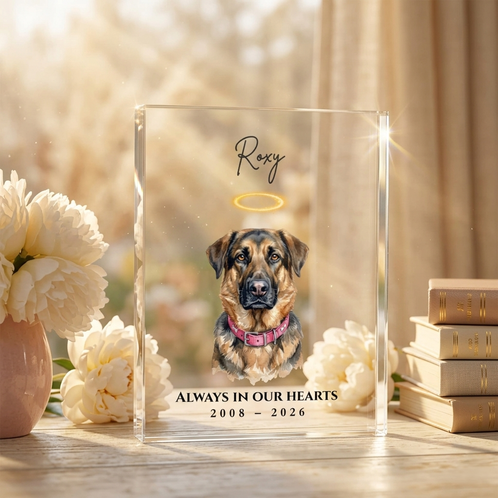 Pet Memorial Acrylic Block