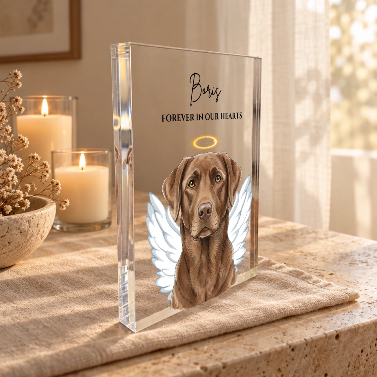 Custom Pet Memorial Acrylic Block