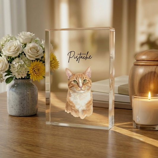 The Crystal Bond – Custom Memorial Pet Photo Acrylic