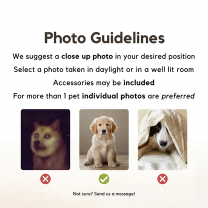 The Crystal Bond – Custom Memorial Pet Photo Acrylic
