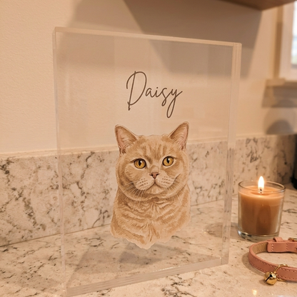 The Crystal Bond – Custom Memorial Pet Photo Acrylic