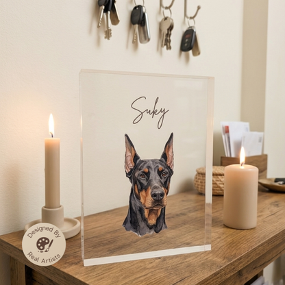 The Crystal Bond – Custom Memorial Pet Photo Acrylic