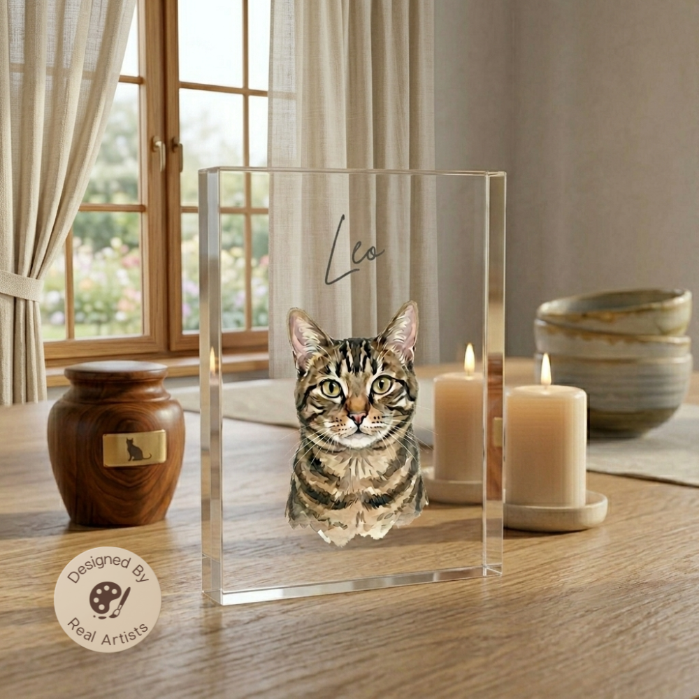 The Crystal Bond – Custom Memorial Pet Photo Acrylic