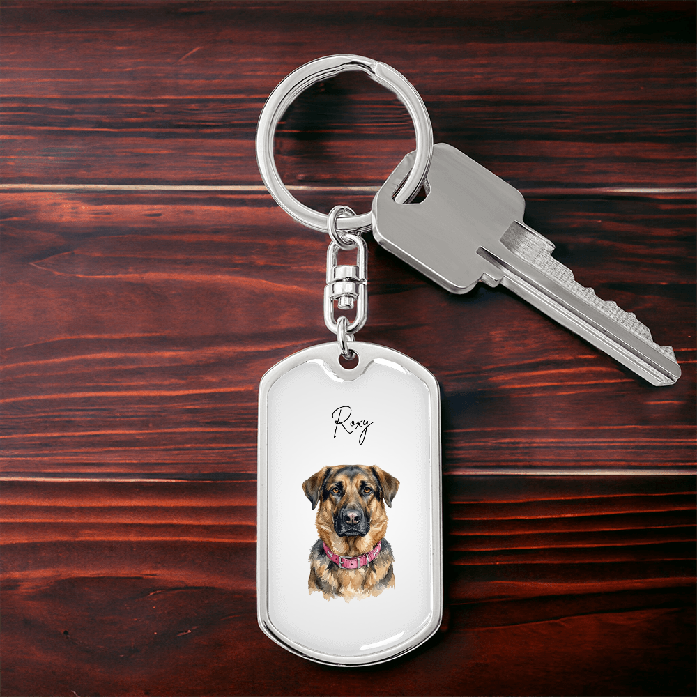 The Eternal Light - Custom Memorial Pet Keychain