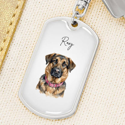 The Eternal Light - Custom Memorial Pet Keychain