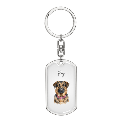 The Eternal Light - Custom Memorial Pet Keychain