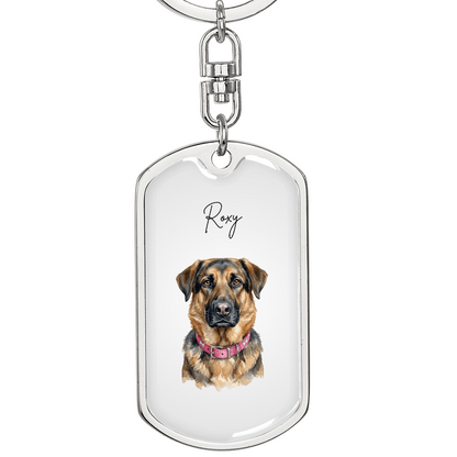 The Eternal Light - Custom Memorial Pet Keychain