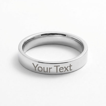 Always with you - Engraved Women's Pet Memorial Ring with Gift Box