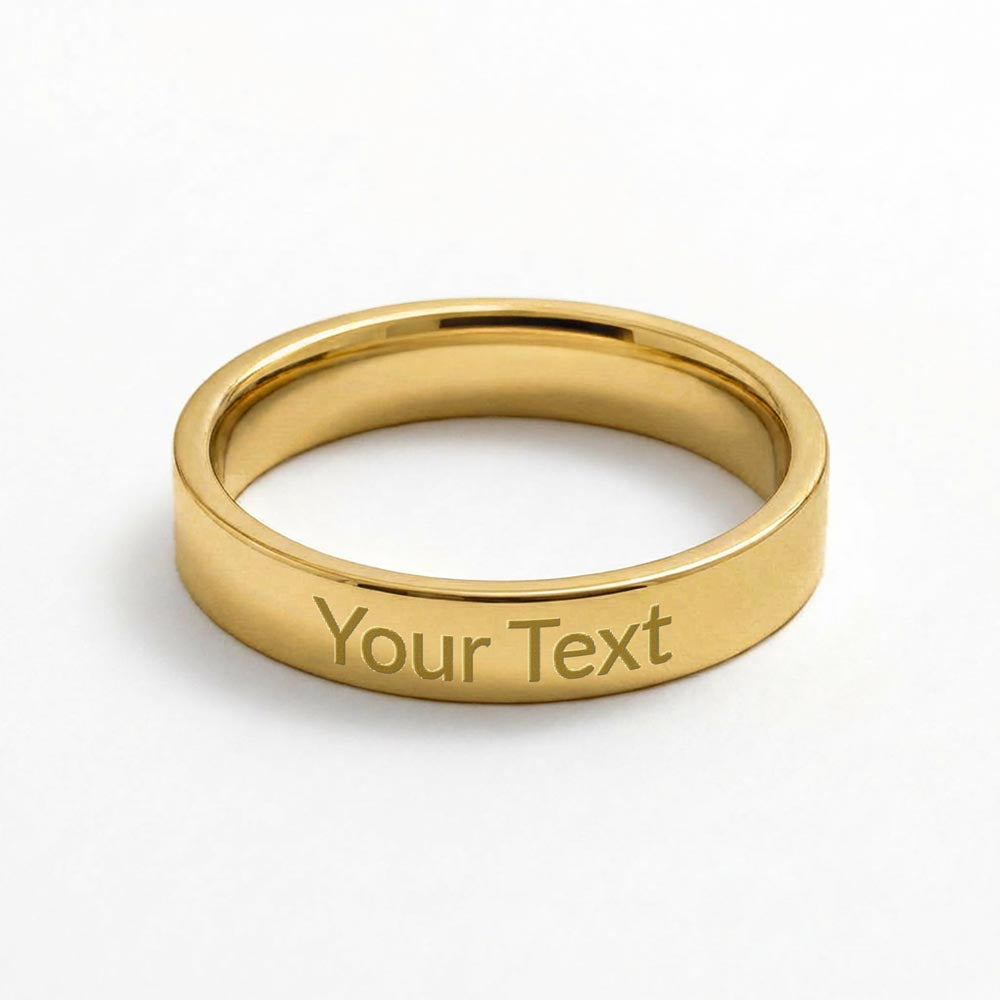 Always with you - Engraved Women's Pet Memorial Ring with Gift Box