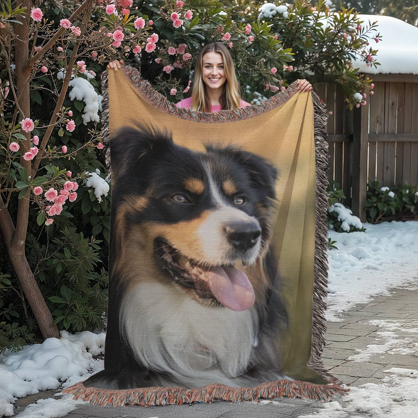 Photo Heirloom Woven Blanket - Portrait