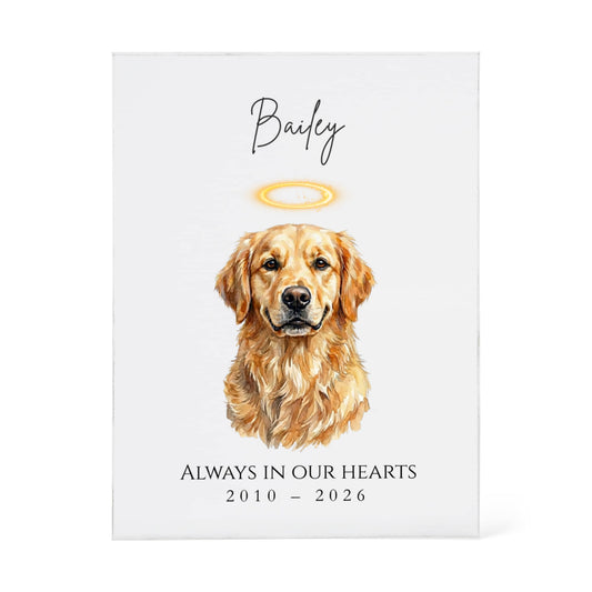 Acrylic Memorial Block Guardian Angel