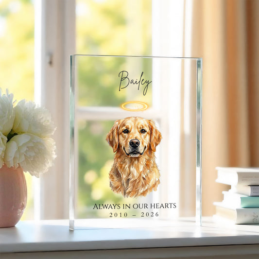Acrylic Memorial Block Guardian Angel